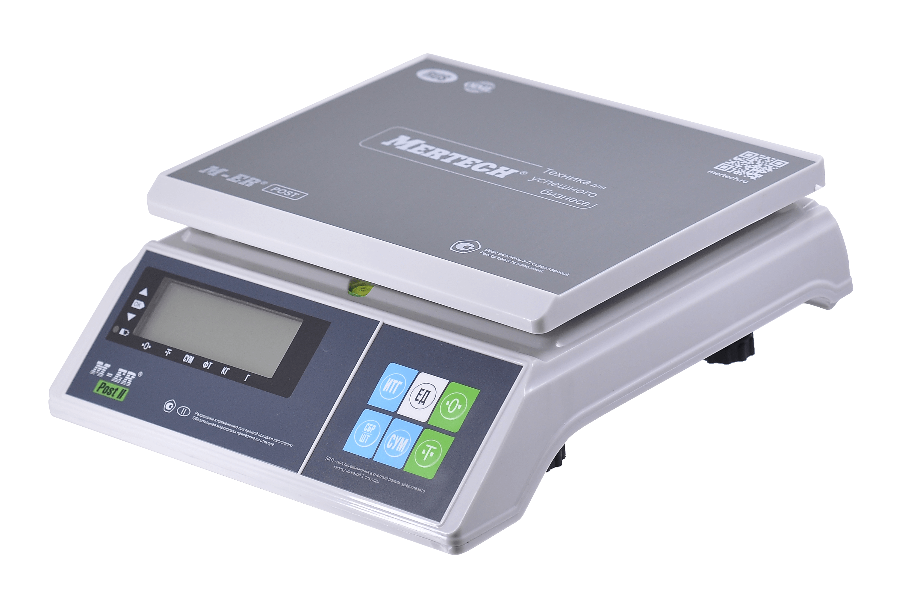 Порционные весы M-ER 326 AFU-32.1 "Post II" LCD USB-COM (двойной ...
